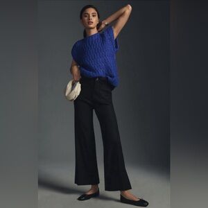 The Colette Cropped Wide-Leg Pants by Maeve: Linen Edition- NWOT- Size 29